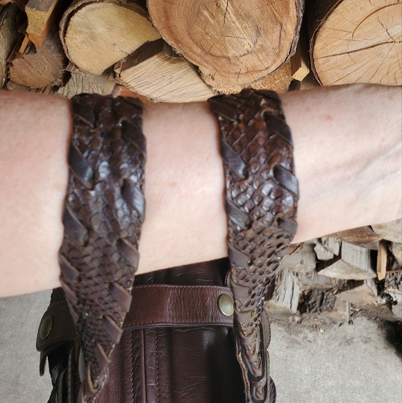 Chloe Y2K Silverado Brown Python & Leather Trimmed Exotic Handbag - Picture 10 of 16